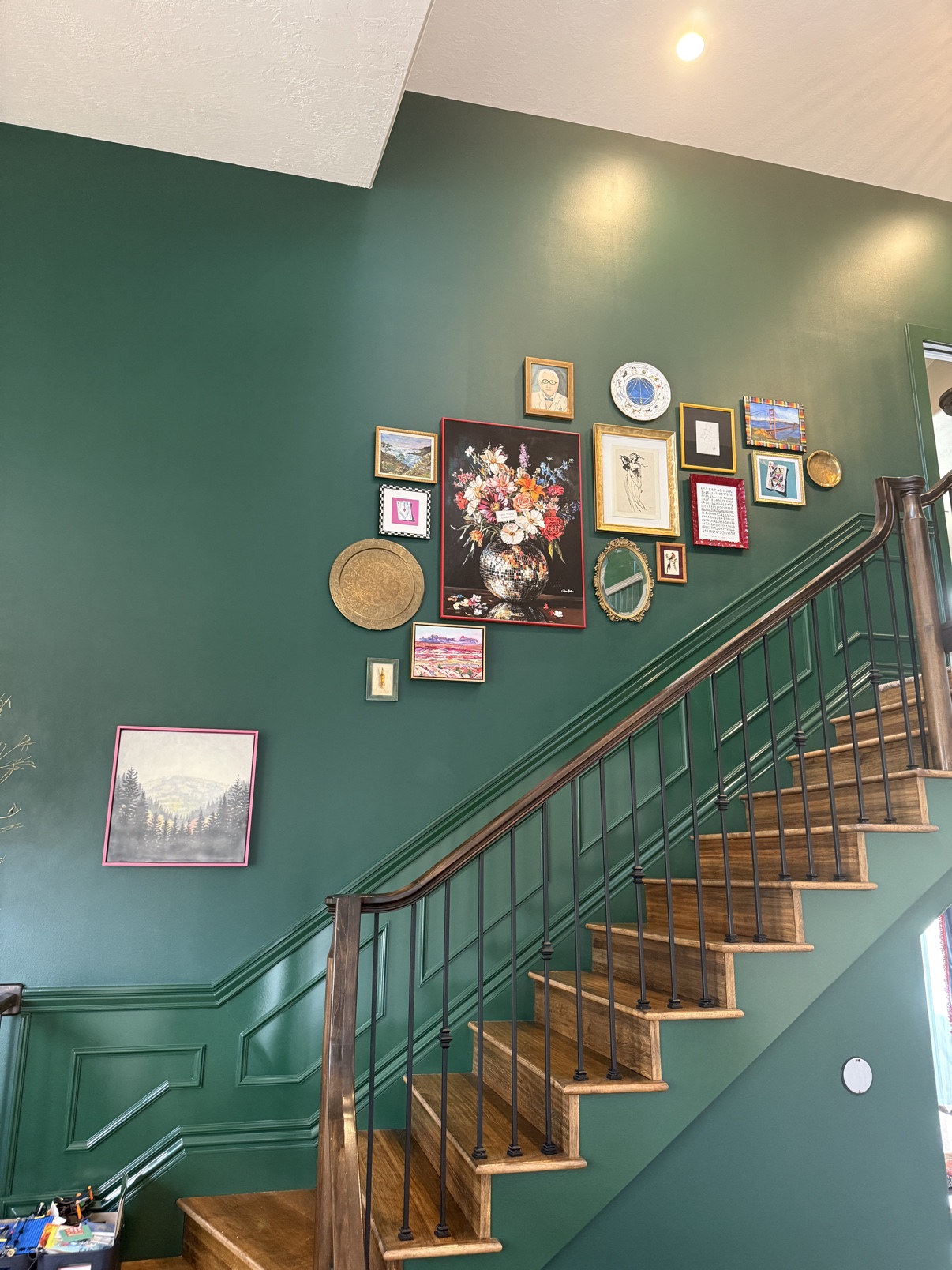 Gallery wall &mdash; stairwell, Park City